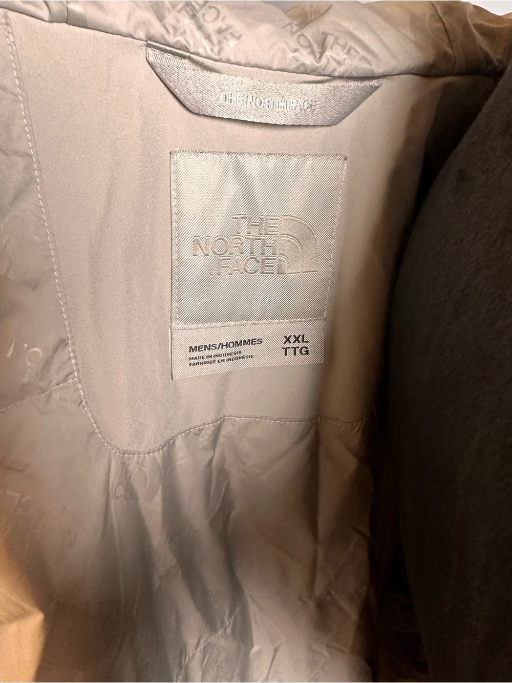 The North Face Men’s Hooded Descendit Jacket in color Clay Grey